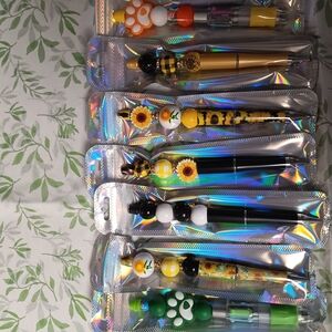 Colorful Floral Ballpoint Pens Set